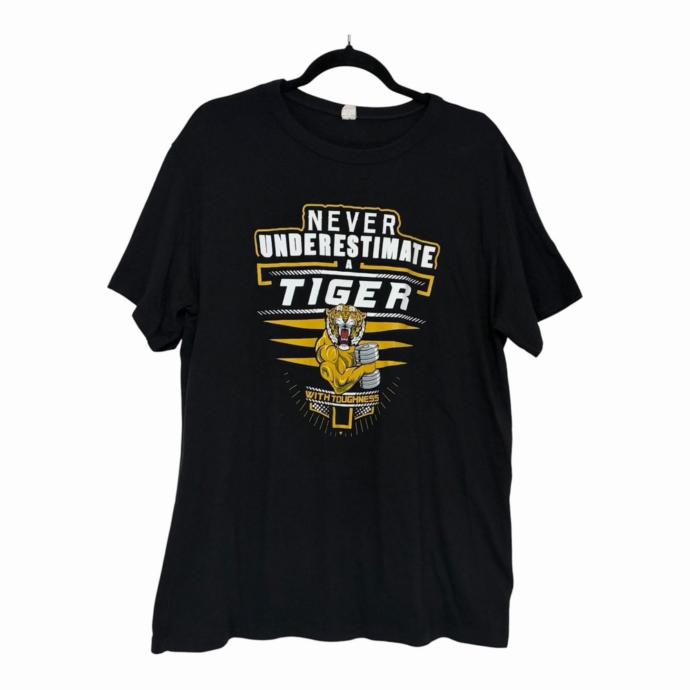 Mizzou Missouri Tigers Tshirt Never Underestimate A Tiger Black Mens Large